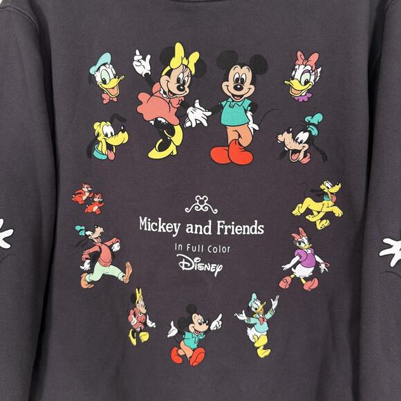 Madhappy Mickey & Friends Sweatshirt XS Disney Crewneck Fleece Gray Sweater - Picture 5 of 14